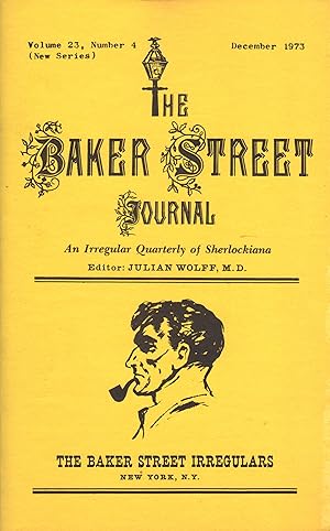 Imagen del vendedor de THE BAKER STREET JOURNAL ~ An Irregular Quarterly of Sherlockiana ~ September 1973 a la venta por SCENE OF THE CRIME 