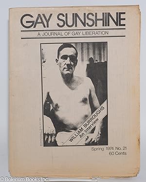 Gay Sunshine; a journal of gay liberation, #21 Spring 1974: William Burroughs interview