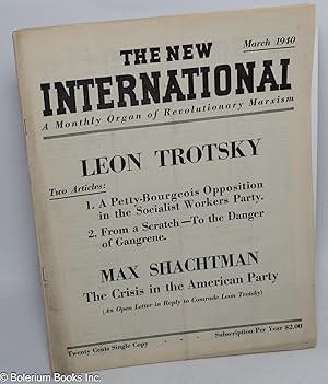 Imagen del vendedor de The New International March 1940 a la venta por Bolerium Books Inc.