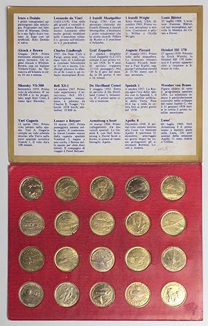Shell volistoria in 20 medaglie la storia dei volopionieri [set of 20 metal tokens commemorating ...