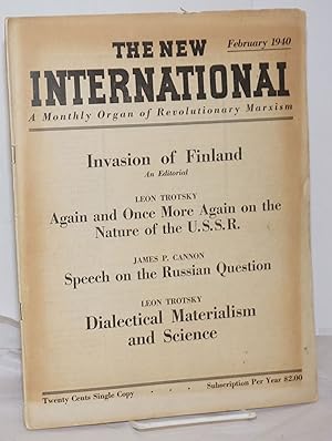 Seller image for The New International February 1940 for sale by Bolerium Books Inc.