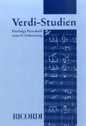 Bild des Verkufers fr Verdi-Studien zum Verkauf von moluna