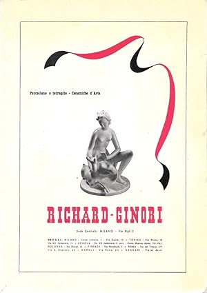 Immagine del venditore per Richard Ginori. Porcellane e terraglie, Ceramiche d'arte. Advertising 1940 venduto da libreria biblos