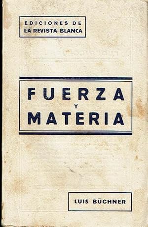 Imagen del vendedor de Fuerza y materia. a la venta por Librera Reciclaje