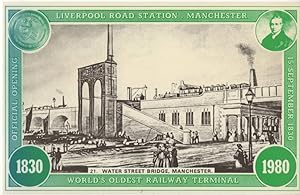 Water Street Bridge Liverpool & Manchester Railway Postcard