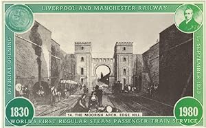 The Moorish Arch Edge Hill Liverpool & Manchester Railway Postcard