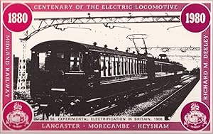 Lancaster Morecambe Heysham Railway Electrification Train Postcard