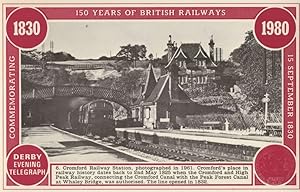 Cromford Railway Station Derby Train Platform Canal History Postcard