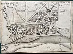 "Plan de la belle et manifique MAISON MONSIEUR à St Cloud " Original Kupferstich um 1700