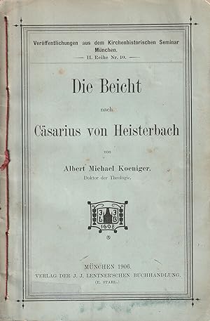 Seller image for Die Beicht nach Csarius von Heisterbach for sale by Antiquariat Immanuel, Einzelhandel