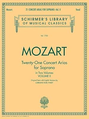 Seller image for 21 Concert Arias for Soprano - Volume II: Schirmer Library of Classics Volume 1752 Voice and Piano for sale by moluna