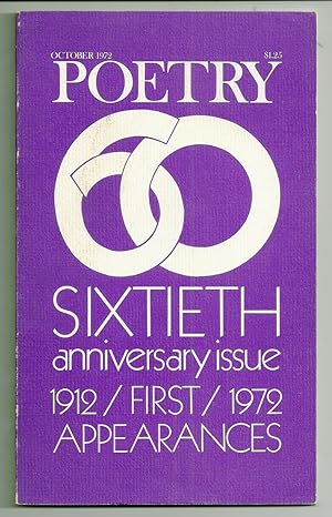 Imagen del vendedor de POETRY. SIXTIETH ANNIVERSARY ISSUE. 1912-1972. FIRST APPEARANCES. Volume 121, Number 1 a la venta por Charles Agvent,   est. 1987,  ABAA, ILAB