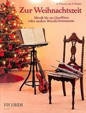 Bild des Verkufers fr Zur Weihnachtszeit, fr 4 Flten, Partitur u. Stimmen : Oder andere Melodieinstrumente zum Verkauf von AHA-BUCH GmbH