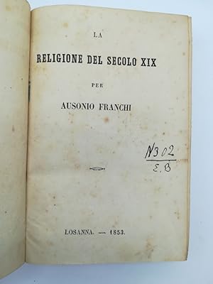 La religione del secolo XIX