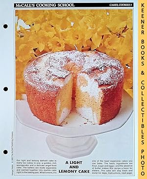 McCall's Cooking School Recipe Card: Cakes, Cookies 5 - McCalls Best Daffodil Cake : Replacement...