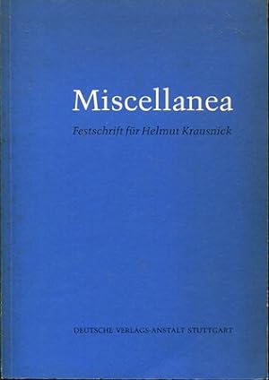 Seller image for Miscellanea : Festschr. fr Helmut Krausnick zum 75. Geburtstag. for sale by Gabis Bcherlager