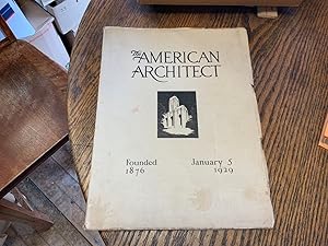 Image du vendeur pour The American Architect: Volume CXXXV, Number 2560, January 5, 1929 mis en vente par Riverow Bookshop