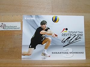 Immagine del venditore per Original Autogramm Sebastian Schwarz Volleyball Team Deutschland /// Autogramm Autograph signiert signed signee venduto da Antiquariat im Kaiserviertel | Wimbauer Buchversand