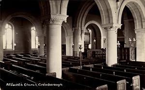 Ansichtskarte / Postkarte Crowborough East Sussex England, All Saint's Church, interior