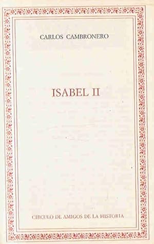 Imagen del vendedor de ISABEL II. a la venta por Librera Torren de Rueda