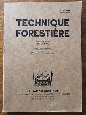 Technique forestière 1971 - Plusieurs auteurs - Sylviculture Forêts Climat Sol Parasites Essences...