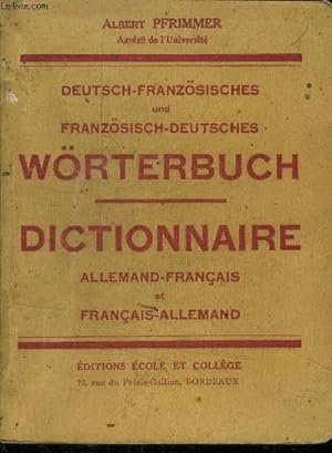 Seller image for Dictionnaire allemand-français et français allemand for sale by Le-Livre