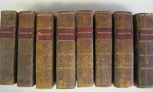 Seller image for The plays of William Shakespeare : accurately printed from the text of the corrected copy left by the late George Steevens, Esq. With glossarial notes, and a sketch of the life of Shakespeare. In eight volumes. Vol. I[-VIII] . for sale by Stony Hill Books