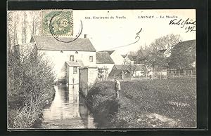 Carte postale Launoy, Le Moulin, Environs de Voulx