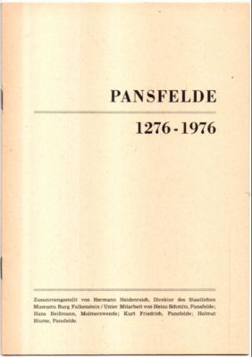 Pansfelde 1276-1976.