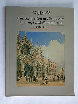 Nineteenth Century European Drawings and Watercolours. 28 November 1985. Sotheby's London Auction...