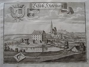 Schloß Hirschhorn (bei Eggenfelden). Kupferstich; Erstdruck vor der Nummerierung. Größe der Darst...