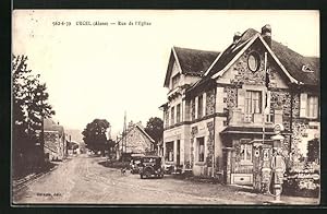 Carte postale Urcel, Rue de l'Eglise
