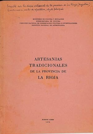 Artesanias tradicionales de la Provincia de la Rioja [Argentina]