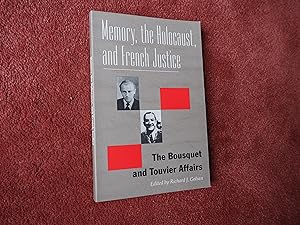 Seller image for MEMORY, THE HOLOCAUST, AND FRENCH JUSTICE for sale by Ron Weld Books