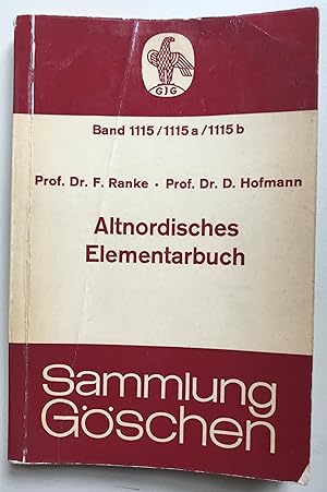 Seller image for Altnordisches Elementarbuch for sale by Red Feather Books