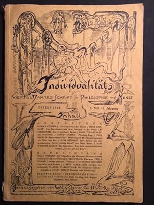 Individualität - Viertelsjahresschrift für Philosophie und Kunst. Ostern 1926. 1. Jahrgang, 1. Buch.
