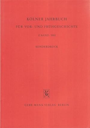 Bild des Verkufers fr Ein Paradeschildbuckel aus Kln. (Sonderdruck aus Klner Jahrbuch fr Vor- und Frhgeschichte, 17. Band 1980). zum Verkauf von Brbel Hoffmann