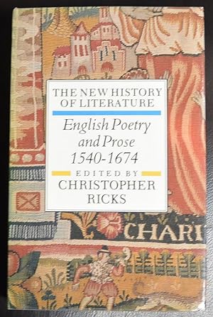 Seller image for English Poetry and Prose 1540-1674 (New History of Literature) for sale by GuthrieBooks