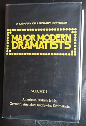 Seller image for 1: Major Modern Dramatists: American, British, Irish, German, Austrian, and Swiss Dramatists (Library of Literary Criticism) for sale by GuthrieBooks
