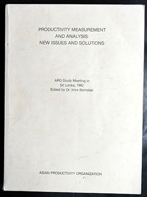 Image du vendeur pour Productivity Measurement and Analysis: New Issues and Solutions mis en vente par GuthrieBooks
