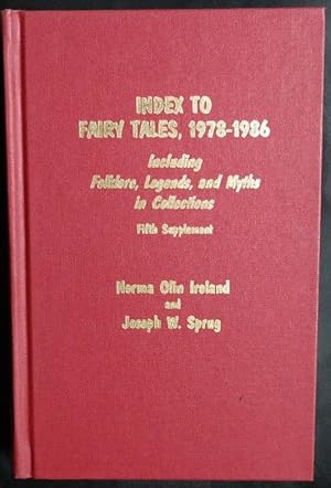 Immagine del venditore per Index to Fairy Tales, 1978-1986, Fifth Supplement venduto da GuthrieBooks