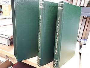ANGLO-AMERICAN FIRST EDITIONS, PARTS ONE,1826-1900, EAST TO WEST & PART 1786-1930 WEST TO EAST TW...