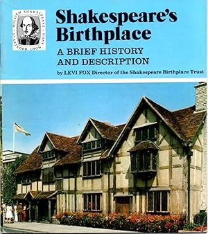 Bild des Verkufers fr Shakespeare's Birthplace A Brief History and Description zum Verkauf von Book Booth