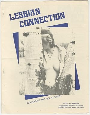 Bild des Verkufers fr Lesbian Connection - July-August 1987 (Vol. 10, Issue 1) zum Verkauf von Between the Covers-Rare Books, Inc. ABAA