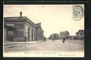 Ansichtskarte Mantes, La Gare, Embranchement