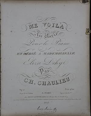 Immagine del venditore per Me Voila. Air Marie. Pour le Forte Piano. Gestochene Noten. Plattennummer 637. venduto da Antiquariat  Braun