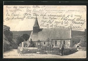 Carte postale Authou, l'Eglise