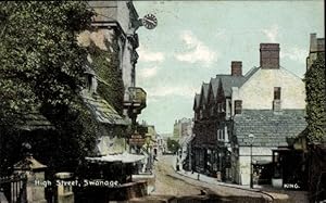 Ansichtskarte / Postkarte Swanage Dorset England, High Street