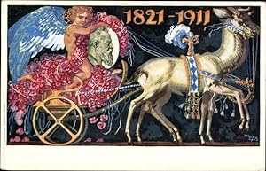 Ganzsache Künstler Ansichtskarte / Postkarte Diez, Prinzregent Luitpold von Bayern 1821-1911, Kut...
