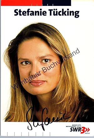 Bild des Verkufers fr Original Autogramm Stefanie Tcking (1962-2018) SWR3 Formel Eins /// Autogramm Autograph signiert signed signee zum Verkauf von Antiquariat im Kaiserviertel | Wimbauer Buchversand